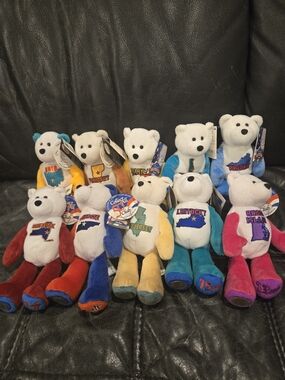 Limited Edition State Quarter Coin Bears – Collectible Plush- Like New